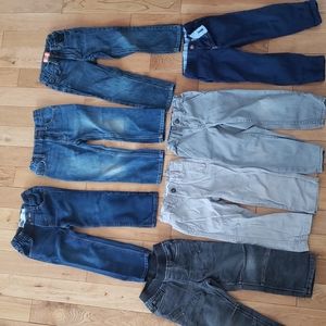 7 Pairs of Size 3T boys pants/jeans